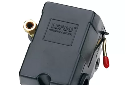 LF10コンプレッサー圧力スイッチ調整